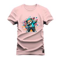 Camiseta Hip Hop Dab Plus Size Forma Grande Confortável Estampada Varias Cores