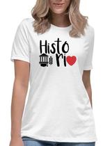 Camiseta história love universitária curso faculdade camisa