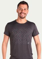 Camiseta Hitech toque gelado Poliamida Pionieri Zig Zag Chumbo Camiseta Hitech toque gelado Poliamida Pionieri Zig Zag Chumbo