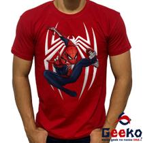 Camiseta Homem Aranha 100% Algodão Geeko