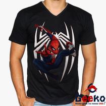 Camiseta Homem-Aranha 100% Algodão Spiderman Geeko