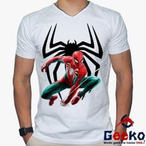 Camiseta Homem-Aranha 100% Algodão Spiderman Homem Aranha Geeko