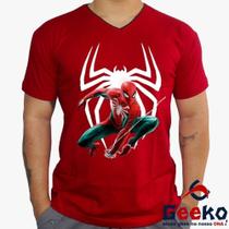 Camiseta Homem-Aranha 100% Algodão Spiderman Homem Aranha Geeko