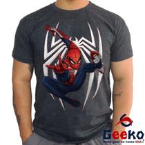 Camiseta Homem-Aranha 100% Algodão Spiderman Homem Aranha Spider Man Geeko
