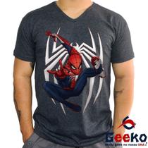 Camiseta Homem-Aranha 100% Algodão Spiderman Homem Aranha Spider Man Geeko