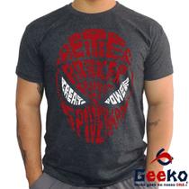 Camiseta Homem-Aranha 100% Algodão Spiderman Peter Parker Homem Aranha Spider Man Geeko