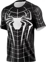 Camiseta Homem Aranha Black Dry Fit Adulto