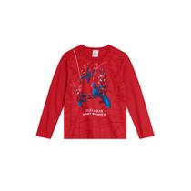 Camiseta Homem Aranha Em Malha Vermelho