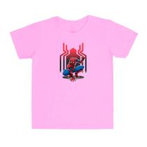 Camiseta Homem Aranha herói desenho animado infantil e adulto camisa