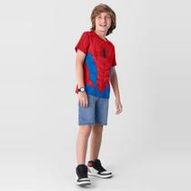 Camiseta Homem Aranha infantil menino Brandili