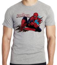 Camiseta Homem Aranha teia Blusa criança infantil juvenil adulto camisa tamanhos