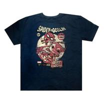 Camiseta homem aranha vs goblin funko pop unissex algodao - tam g