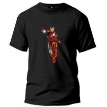 Camiseta Homem De Ferro Masculino E Feminino Top Camiseta Homem De Ferro Masculino E Feminino Top