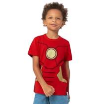 Camiseta Homem de Ferro Vermelha Infantil Malwee Kids 109223