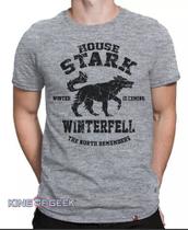 Camiseta House Stark Game Of Thrones Jon Snow Camisa Geek