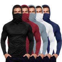 Camiseta HovSiyla Masculina com Capuz para Pesca e Proteção UV Camiseta HovSiyla Masculina com Capuz para Pesca e Proteção UV