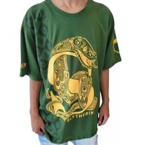 Camiseta Hp Sonserina 23 cor verde musgo 100% algodão