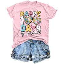 Camiseta HQP 100 Day Women Teacher Disco Ball 100 Days School