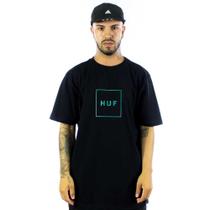 Camiseta huf essentials box logo tee preto