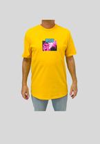 Camiseta Huf Silk Face Melter Amarelo Masculina