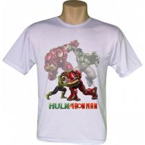 Camiseta Hulk vs Iron Camiseta Hulk vs Iron