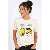 Camiseta Humor Musical Pintinhos Rock Ovo Engraçada Unissex Presente Criativo Casual Moderna