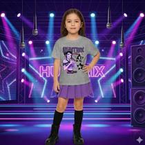 Camiseta Huntrix Zoey Tshirt Guerreiras Kpop 100 Algodão Camiseta Huntrix Zoey Tshirt Guerreiras Kpop 100 Algodão