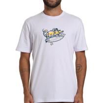 Camiseta Hurley Crazy WT26 Masculina Branco Camiseta Hurley Crazy WT26 Masculina Branco