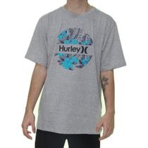 Camiseta Hurley Crush Masculina Cinza Claro