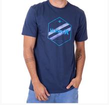 Camiseta Hurley Hexa Two Masculina Mescla Marinho