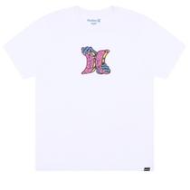 Camiseta Hurley Icon Monster Over WT25 Masculina Branco