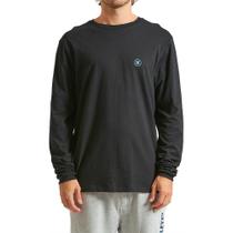 Camiseta Hurley Manga Longa Mini Icon WT24 Masculina Preto