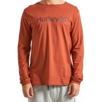 Camiseta Hurley Manga Longa O&O Solid W24 Masculina Vermelho