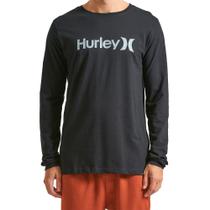 Camiseta Hurley Manga Longa O&O Solid WT24 Masculina Preto