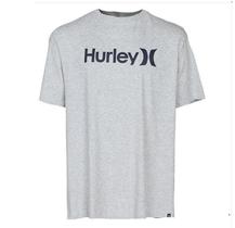 Camiseta Hurley One & Only Solid Manga Curta Masculina Cinza Mescla Claro