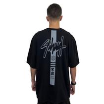Camiseta Hurley Oversize Shibuya Stripe Tamanho:GCor:Preto Camiseta Hurley Oversize Shibuya Stripe Tamanho:GCor:Preto