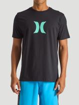 Camiseta Hurley Plus Size HYTS010689G Icon - Preto