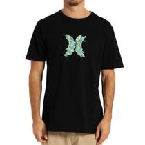 Camiseta Hurley Plus Size Icon Garden Preta Camiseta Hurley Plus Size Icon Garden Preta