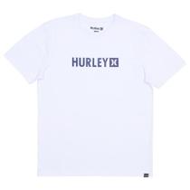 Camiseta Hurley Square WT25 Masculina Branco/Marinho Camiseta Hurley Square WT25 Masculina Branco/Marinho