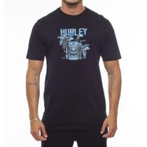 Camiseta Hurley Tiki Life WT23 Masculina Preto Camiseta Hurley Tiki Life WT23 Masculina Preto