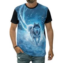 Camiseta Husky Siberiano Dog Lobo Amigo De Estimação Leal