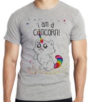 Camiseta I am a caticorn gato unicórnio Blusa criança infantil juvenil adulto camisa tamanhos