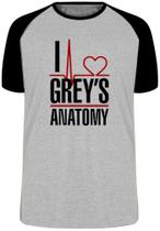 Camiseta I love Greys Anatomy Blusa Plus Size extra grande adulto ou infantil
