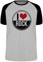 Camiseta I love rock Blusa Plus Size extra grande adulto ou infantil Camiseta I love rock Blusa Plus Size extra grande adulto ou infantil