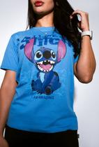 Camiseta I Love Stitch Adulto Feminino