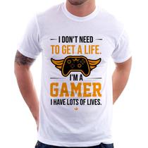 Camiseta I'm a gamer, I have lots of lives - Foca na Moda
