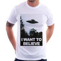 Camiseta I Want To Believe - Foca na Moda