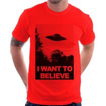 Camiseta I Want To Believe - Foca na Moda