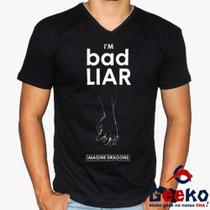 Camiseta Imagine Dragons 100% Algodão Bad Liar Indie Rock Geeko
