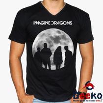 Camiseta Imagine Dragons 100% Algodão Indie Alternativo Rock Geeko